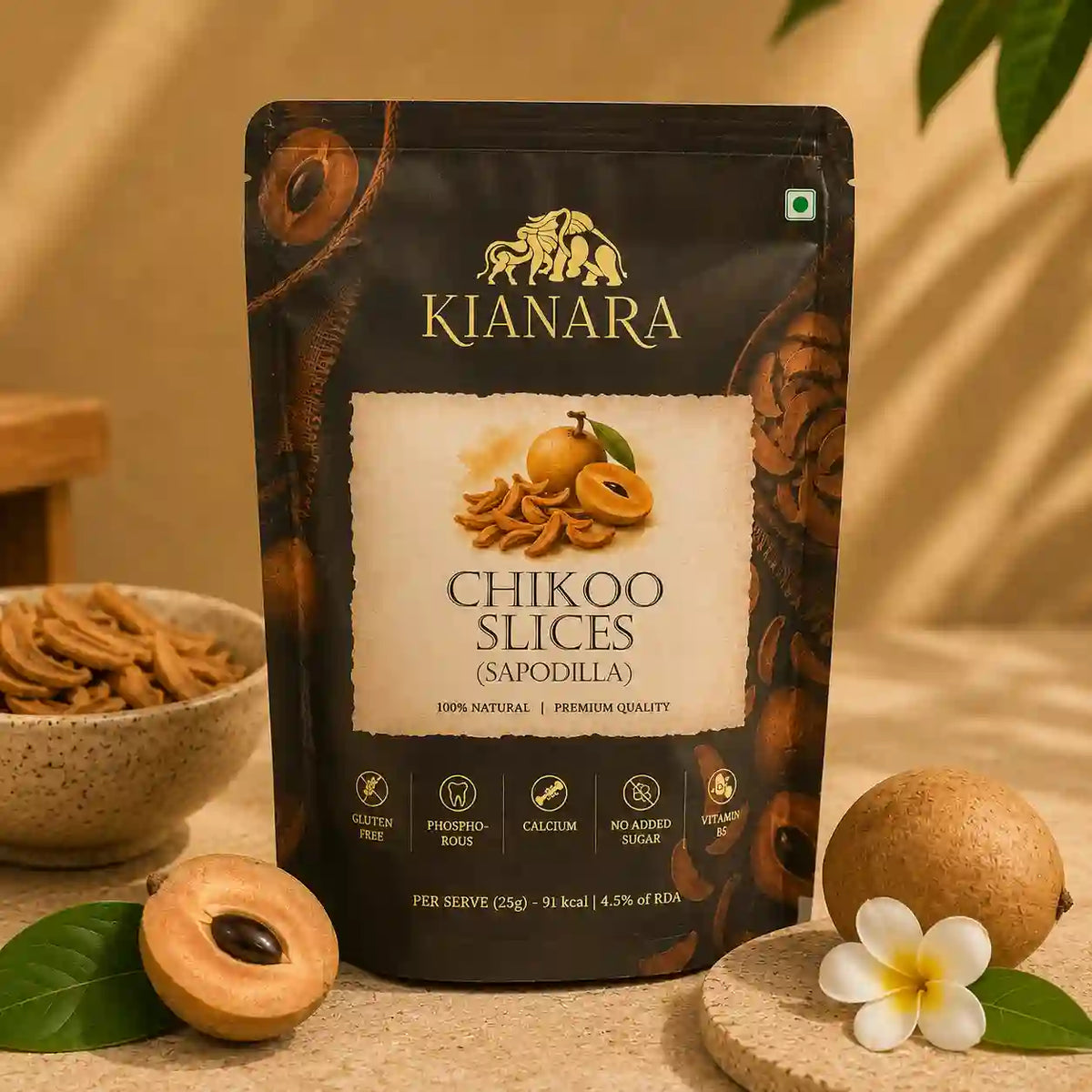 Chickoo Slices (Sapodilla)